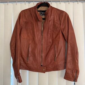 Vera Pelle Brown Leather Jacket